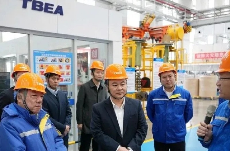 朱健带队前往特变电工衡阳变压器有限公司调研