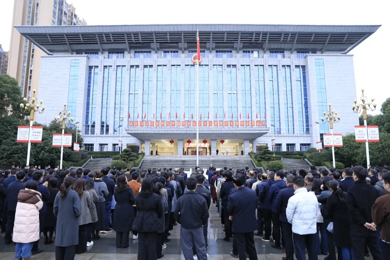 雁峰区举行2026年新春升国旗仪式