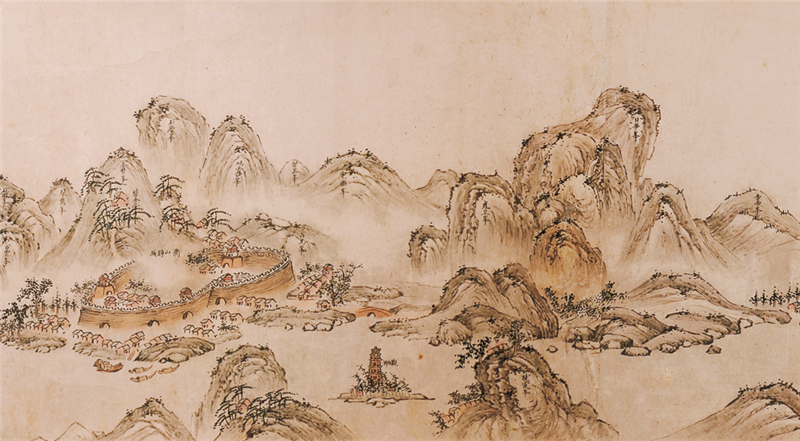 《南岳七十二峰图》全图