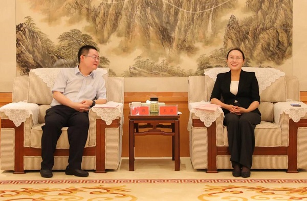 王燕会见中国银行衡阳分行行长陈晖一行